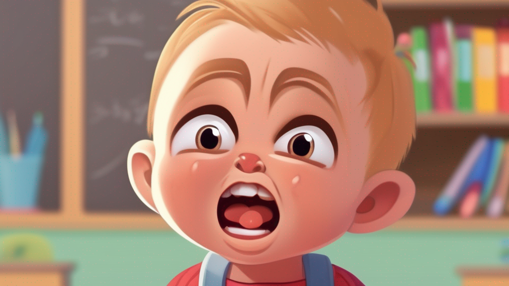 Toddler in preschool transitioning from crying to talking, communication growth