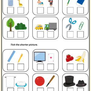 big or small worksheet