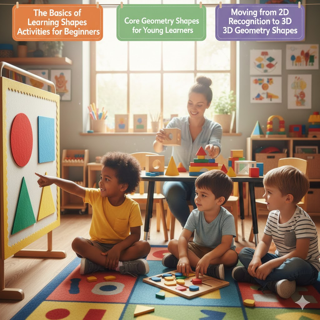 2D Recognition to 3D Geometry Shapes 