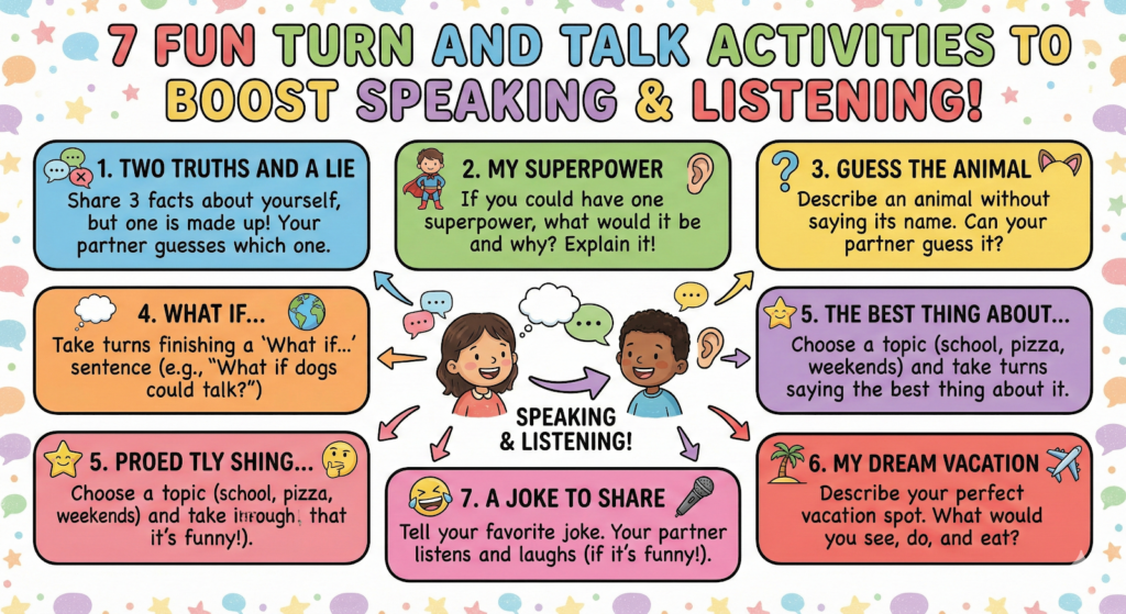 7 Fun Turn and Talk Activities